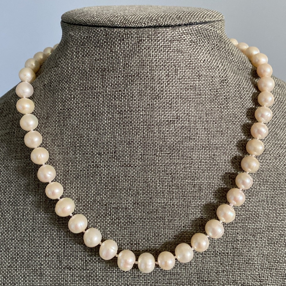 Elegant Natural Pearl and Sterling Necklace 🧜‍♀️ FINAL PRICE